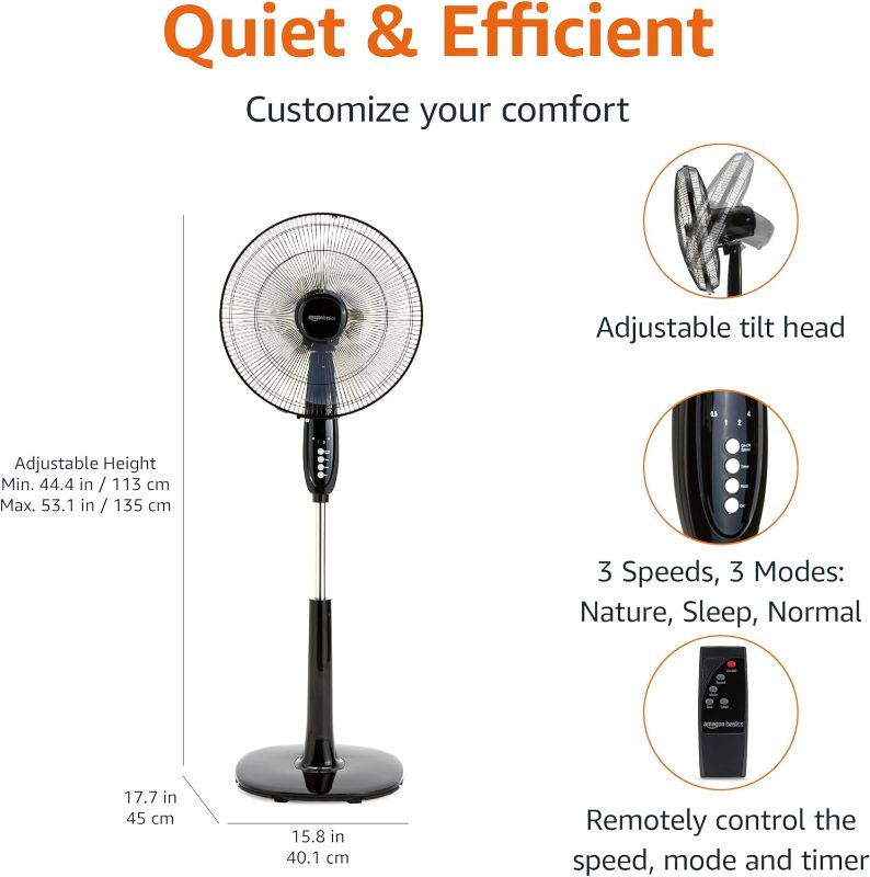 Photo 1 of ****Parts only****
Oscillating High-Velocity Outdoor Pedestal Misting Fan,