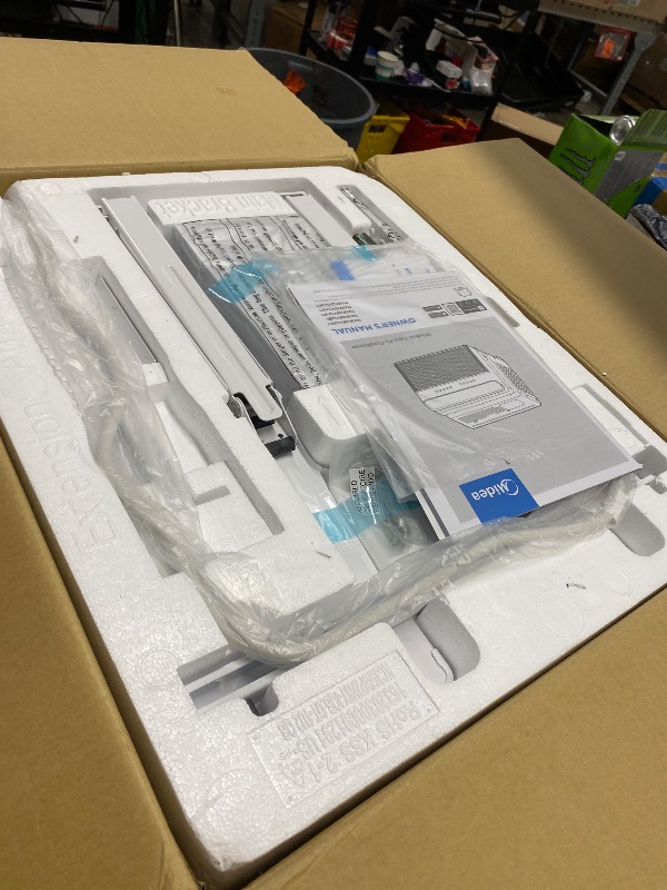 Photo 1 of **PARTS ONLY****Midea 12,000 BTU U Shaped Smart Inverter Window Air Conditioner - Cools 550 Sq Ft, Ultra Quiet with Open Window Operation - Alexa/Google Assistant Compatible, 37% Energy Savings, Remote (2026 Edition)