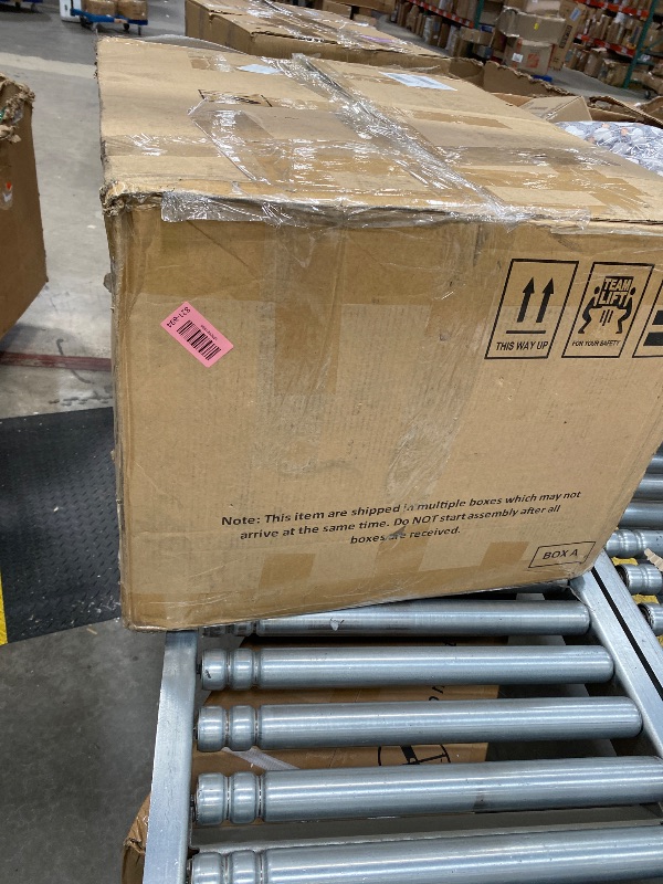 Photo 1 of ****Parts only****Box A,****
****Missing box BCD****

MCombo Power Lift Recliner Chair for Elderly, Lift Chair with Heat and Massage, FSC Certified, USB Ports, Cup Holders, Faux Leather 7141 (Dark Brown, Small)