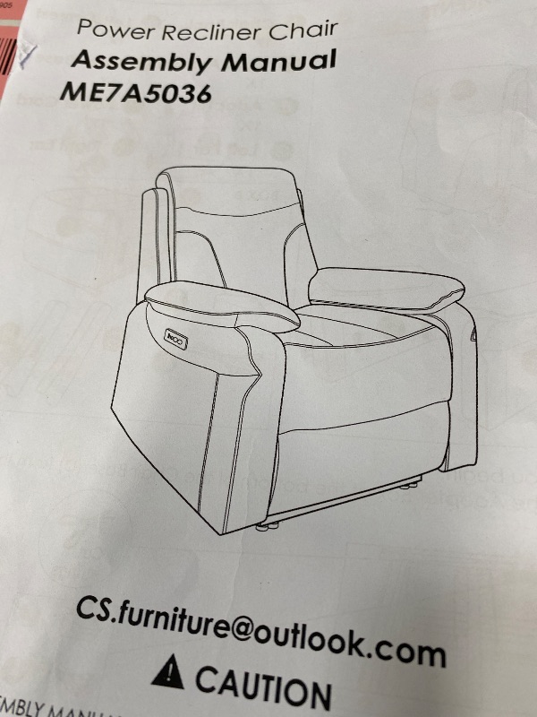Photo 1 of ****Parts only****Box A,****
****Missing box BCD****

MCombo Power Lift Recliner Chair for Elderly, Lift Chair with Heat and Massage, FSC Certified, USB Ports, Cup Holders, Faux Leather 7141 (Dark Brown, Small)