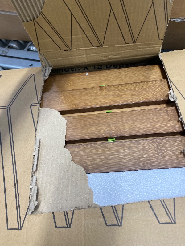 Photo 1 of ****Parts only****

Gashell Wire Shelf Covers, Bamboo Wire Rack Covers for Pantry, Closet (5pcs, 30" W x 12" D)