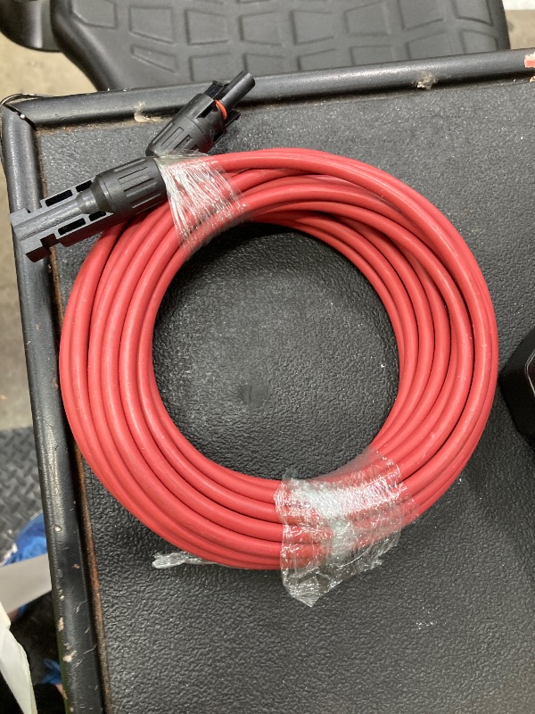 Photo 1 of **SIMILAR, MAY NOT BE EXACT ITEM** 10 AWG Solar Extension Cable 5FT, Flexible Solar Panel Wire with Male to Female Connector Parallel Tinned Copper Wire for Solar Panel, Automotive, RV, Boat, Outdoors