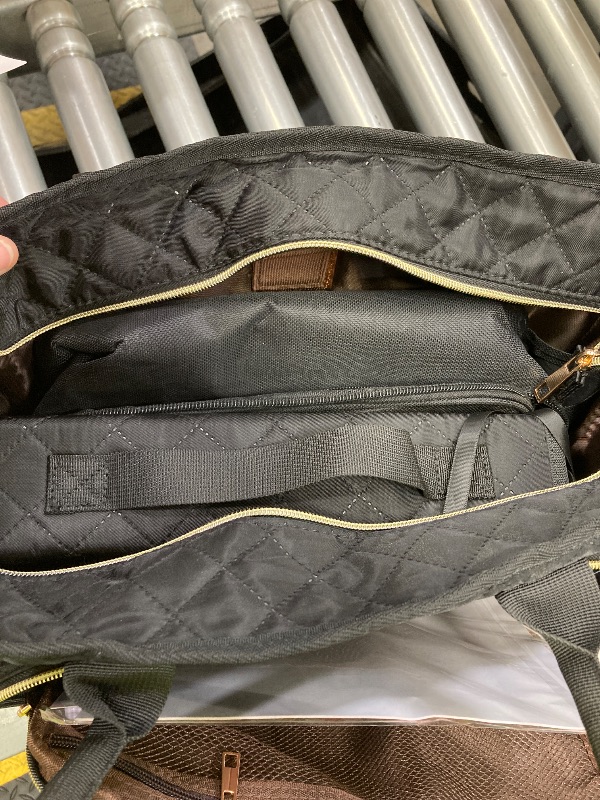 Photo 1 of **SIMILAR, MAY NOT BE EXACT ITEM** Large Lightweight Bag with Bible Cover for Women,Quilted Tote Bag for Church,Bible Case,Christian Gifts for Women (Black)