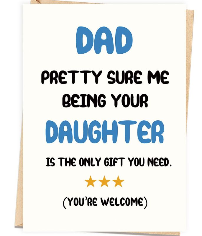 Photo 1 of **BUNDLE OF 3 DIFFERENT FATHER'S DAY CARDS** Asmallgf Comfort Cat Dad Gifts, Fathers Day Card from Cat, Cat Dad Fathers Day Card, “A Wish from The Cat”