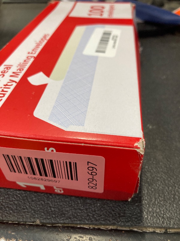 Photo 1 of #10 Envelopes Letter Size Self Seal | 100 Business Mailing Security Peel and Sealing Envelope | 100% Tinted | no 10 White Windowless Legal Regular Plain Envelops Pack | 4-1/8 x 9-1/2 Inches | 24 LB