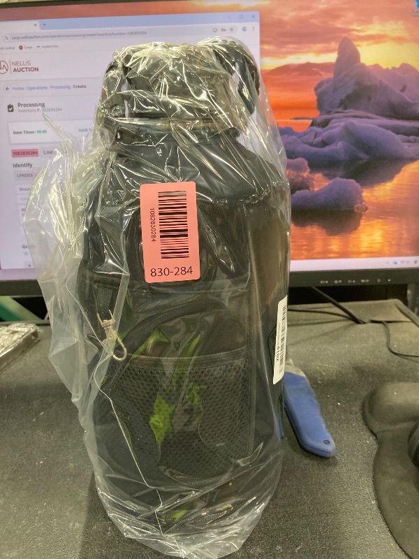 Photo 1 of ***DAMAGED -SELLING AS IS *** WixByti One Gallon Water Bottle Insulated, Triple Wall Vacuum Cold for 48 Hrs & Leak-proof & Non-BPA, 128oz Large Sports Stainless Steel Water Jug with Paracord Handle Straw Spout Lids & DIY StickersUSED -SOME SCUFFS/SCRATCHE
