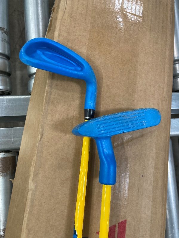 Photo 1 of **MISSING BALLS AND ONE CLUB***PGM Children's Golf Club Set - Can Hit Real Balls, 3 Pieces Clubs Includes Wood, Iron, and Putter, Great for Beginner Boys and Girls, Instructional Training Set
