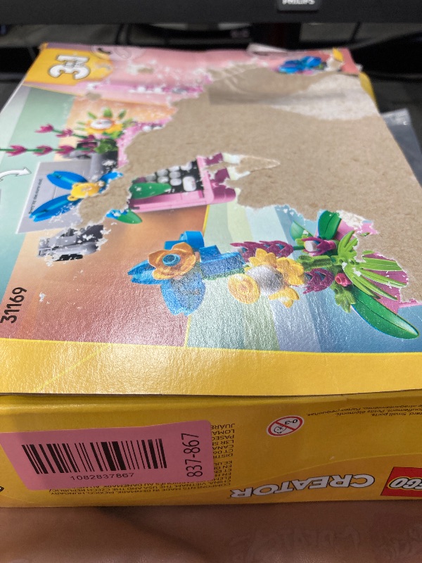 Photo 1 of **BOX IS DAMAGED***LEGO Creator 3 in 1 Typewriter with Flowers - Building Toy with 3 Building Options, Typewriter, Flowerpot with Pen & Notebook, or Keytar - Gift Idea for Birthdays - 31169