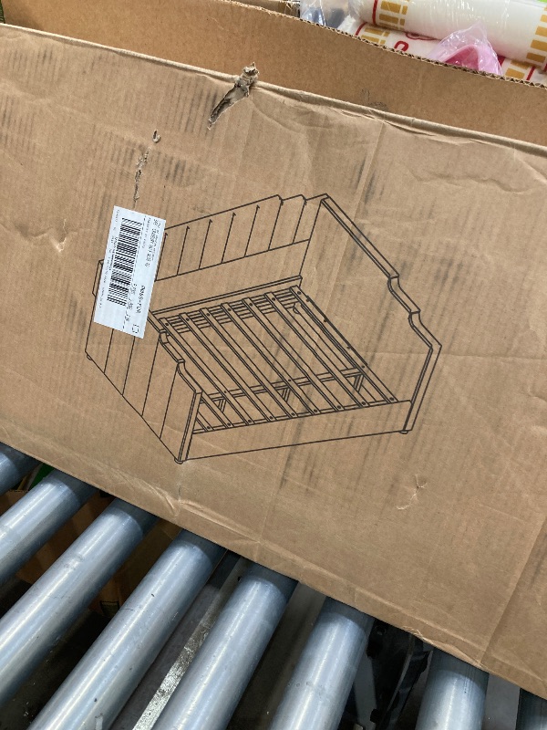 Photo 1 of **Missing Box1**Zoophyter Full Size Bed Frame with Headboard, Modern Upholstered Velvet Platform Bed, Heavy Duty Wooden Slats Support, No Box Spring Needed, Noise-Free & Easy Assembly, Beige