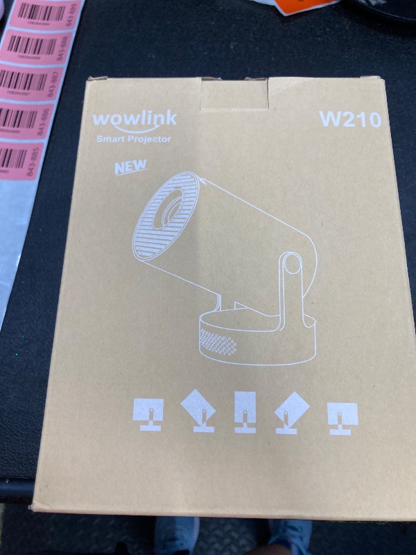 Photo 1 of [Built-in Apps & 2026 Upgraded] Mini Projector with WiFi 6 and Bluetooth 5.4 Support 4K 1080P Auto Keystone 180° Rotatable Projector Portable Compatibile with HDMI/TV Stick/Memory Stick/Laptop, White