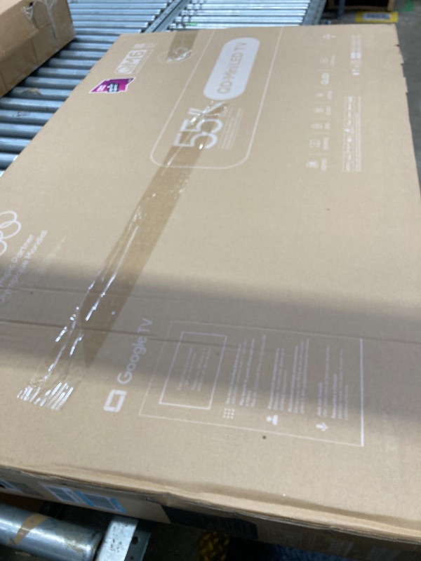 Photo 1 of ***DAMAGED -SELLING AS PARTS ONLY*** TCL 55 Inch Class QM6K Series | Mini LED QLED 4K HDR | 55QM6K, Latest Model | 120HZ-144HZ High Brightness Smart Google TV Dolby Atmos Onkyo Audio | Voice Remote Alexa Gaming Streaming Television