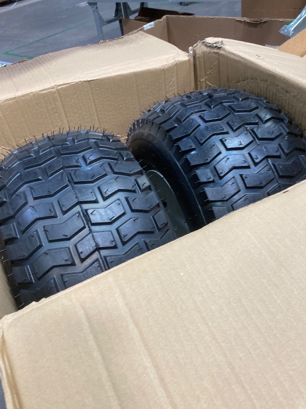 Photo 1 of (2-Pack) 18" Tubeless Tires On Rims - 18x8.5-8 Tire and Wheel Assemblies - 4-Lug 4" Center - 2.83" Center Bore - Load Range B Max Tire Weight of 815 Lbs - Compatible with Alumacraft Boat Trailers