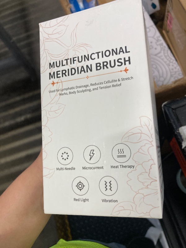 Photo 1 of *** missing charger cord***Kitusi Lymphatic Drainage Massager & Anti Cellulite Massage Tool, for Legs, Arms & Belly, Body,Helps Reduce Stretch Marks & Cellulite,with Microcurrent, Light Heat & Vibration (White)*** missing charger cord***