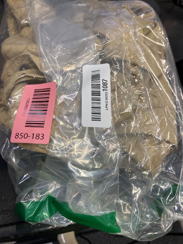 Photo 1 of ***DAMAGED -BLEACH SPOTS -SELLING AS IS*** IDEALSANXUN Mens Cargo Shorts Below Knee Long Shorts (Light Khaki, 34)