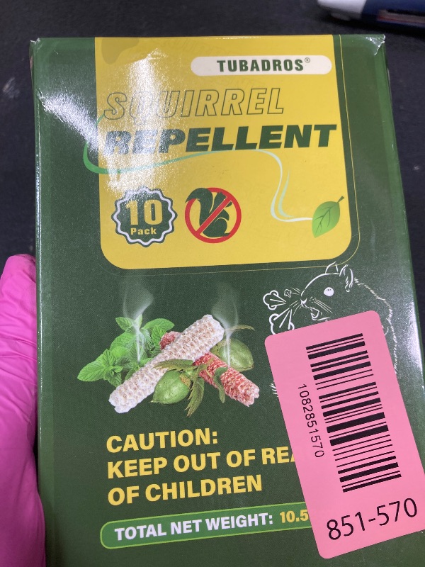 Photo 1 of ***Opened missing two***Squirrel Repellent,10 Pack Natural Long-Lasting Outdoor Animal Deterrent, Squirrel Repellent for Cars, Plants Garden, Outdoor Use, Keep Squirrels Away from Gardens, Flower Beds and Farm***Opened missing two***