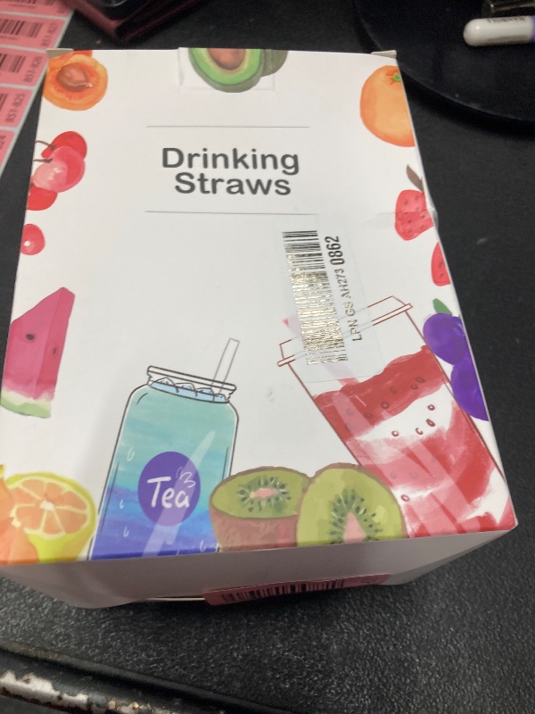 Photo 1 of [500 Pcs] 5 Inch Plastic Drinking Straws - 0.24'' Diameter Disposable Straw for Coffee and Cocktail, Colorful Short Straws for Bar, Club, Kitchen