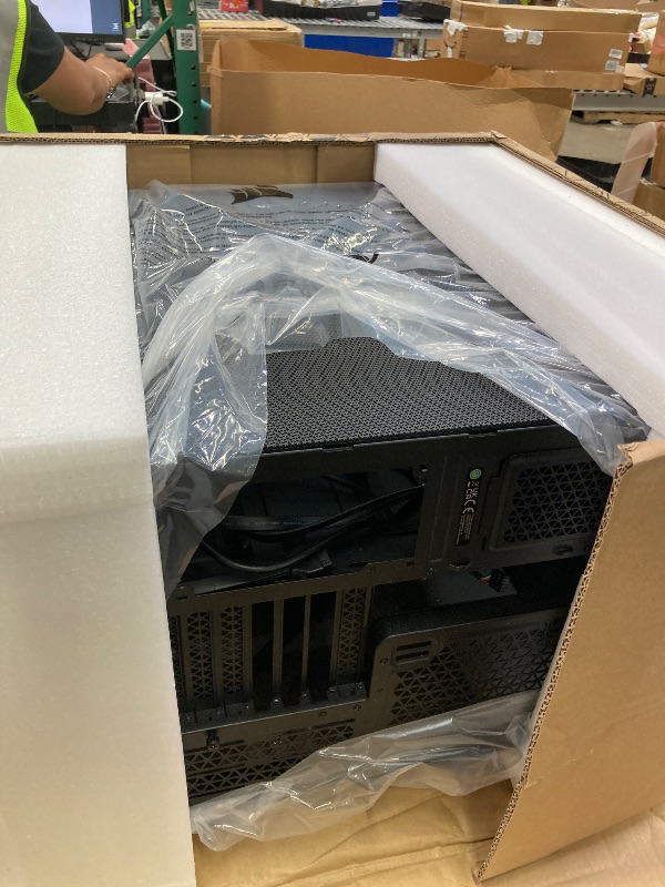 Photo 1 of **MISSING PARTS***CORSAIR 6500D Airflow Mid-Tower ATX Dual Chamber PC Case – Tempered Glass – Reverse Connection Motherboard Compatible – No Fans Included – Black