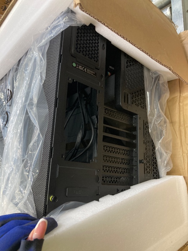 Photo 1 of **MISSING PARTS***CORSAIR 6500D Airflow Mid-Tower ATX Dual Chamber PC Case – Tempered Glass – Reverse Connection Motherboard Compatible – No Fans Included – Black
