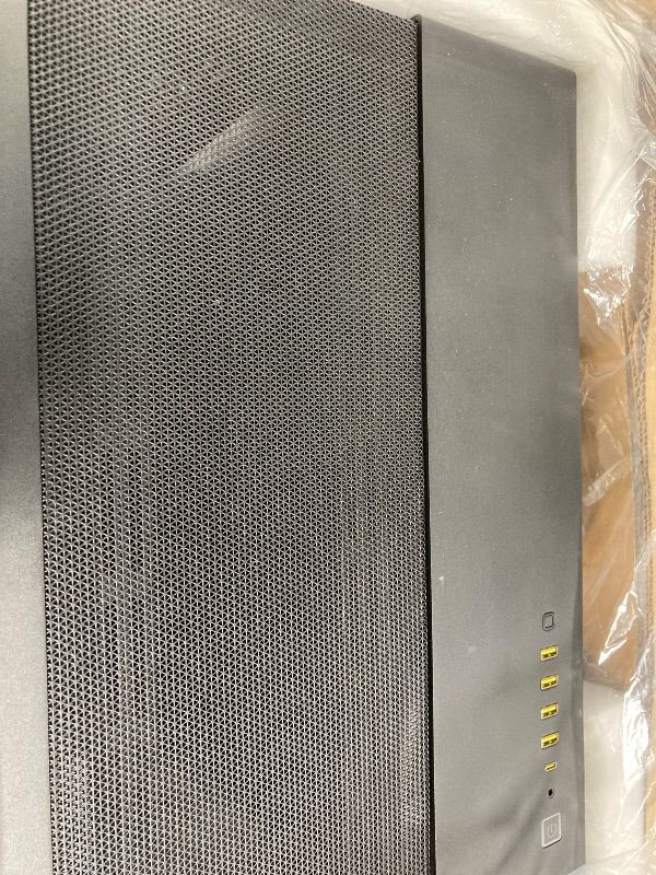 Photo 1 of **MISSING PARTS***CORSAIR 6500D Airflow Mid-Tower ATX Dual Chamber PC Case – Tempered Glass – Reverse Connection Motherboard Compatible – No Fans Included – Black