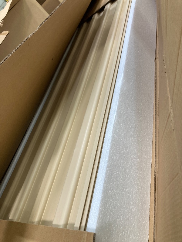 Photo 1 of [8x4 Ft²] PVC Slat Wall Paneling, Adjustable Slatwall Panels with Coupling Structure, Slatted Wall Panel System with Customizable Storage Options, DIY Cutting & Easy-to-Install Slatwall Board Shelves