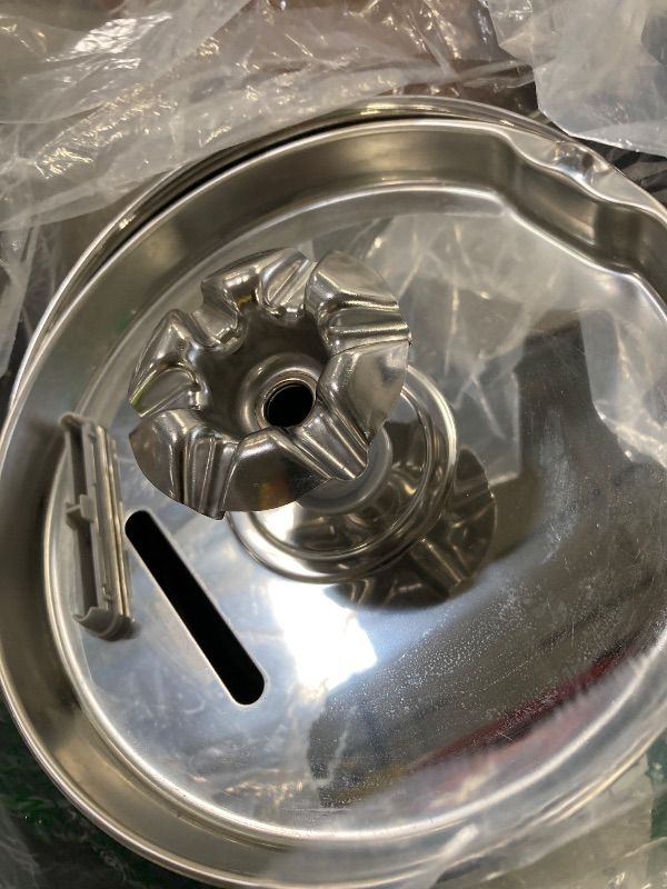 Photo 1 of ***MISSING PIECE -SELLING AS IS *** Cat Water Fountain Stainless Steel - 74oz/2.2L Automatic Large Pet Watering Bowl Dispenser for Indoor Dogs - Drinking Fountains with 3 Filter, Gifts for Cats and Kitty - Dog Waterer Bowls No Spill