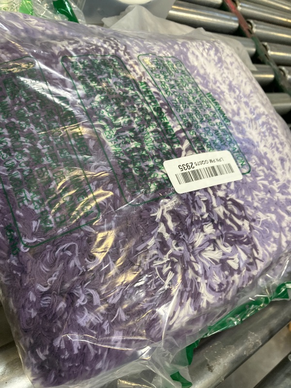 Photo 1 of OLANLY Bathroom Rug Set 2 Piece, Soft Absorbent Microfiber Bath Rug Set, Non-Slip, Machine Wash Dry, Plush Shaggy Bath Mats for Bathroom (30"x20"+24"x16", Violet)
