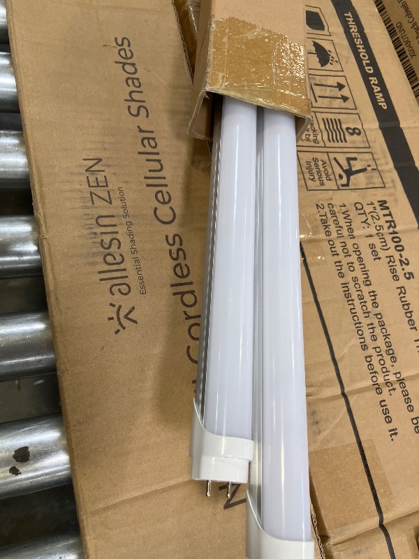 Photo 1 of Fluorescent Light Bulbs 48 Inch, T8 LED Bulbs 4 Foot Type A+B, 24W 3200LM 3000K Warm White, F32T8 or F40T12 LED 4FT Replacement, Plug and Play or Ballast Bypass, Double or Single End Powered, 2-Pack
