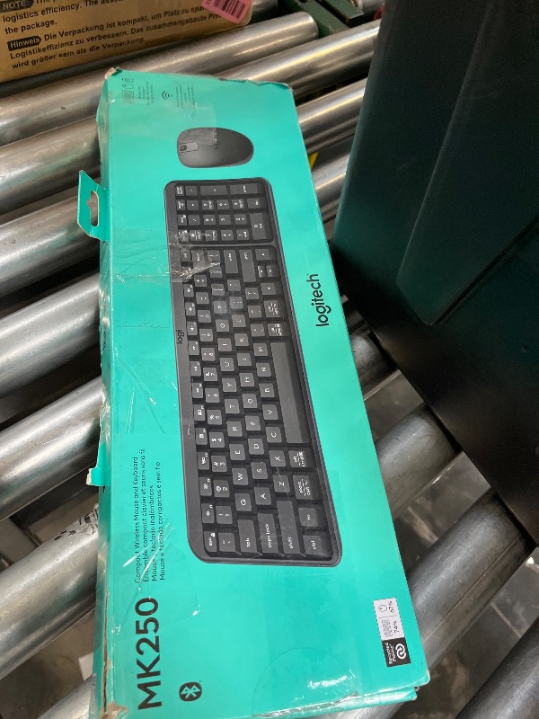 Photo 1 of Logitech MK470 Slim Wireless Keyboard and Mouse Combo - Modern Compact Layout, Ultra Quiet, 2.4 GHz USB Receiver, Plug n' Play Connectivity, Compatible with Windows - Graphite