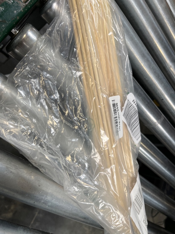 View 2 of Bamboo Smores Sticks (50 Pcs), 17.5" Marshmallow Roasting Sticks for Fire Pit, 5mm Heavy Duty Wooden Skewers for Smore Hot Dog Barbecue Thick Sticks for Campfire Grilling Camping Bonfire