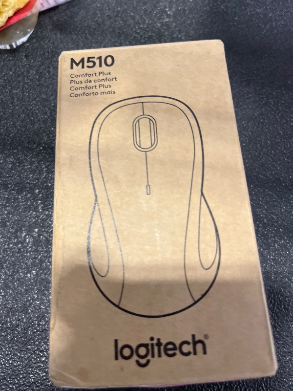 Photo 1 of Logitech M510 Wireless Mouse, 2.4 GHz with USB Unifying Receiver, 1000 DPI Laser-Grade Tracking, 7-Buttons, 24-Months Battery Life, PC/Mac/Laptop - Graphite