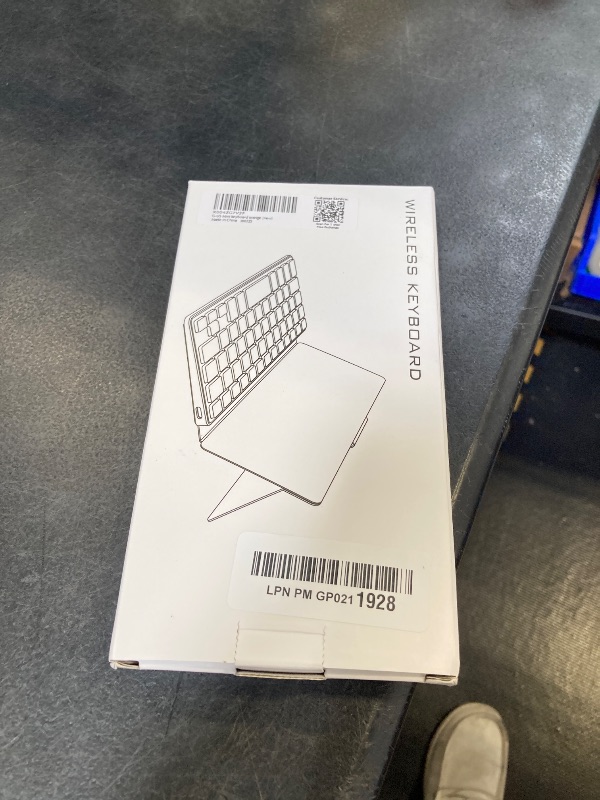 Photo 1 of DOGAIN Universal Bluetooth Mini Keyboard, Rechargeable Portable Travel Keyboard with Orange Keys & Adjustable Angle Stand, Compact Wireless Keyboard for iPad/iPhone/Tablet/Laptop & Android/Windows/iOS