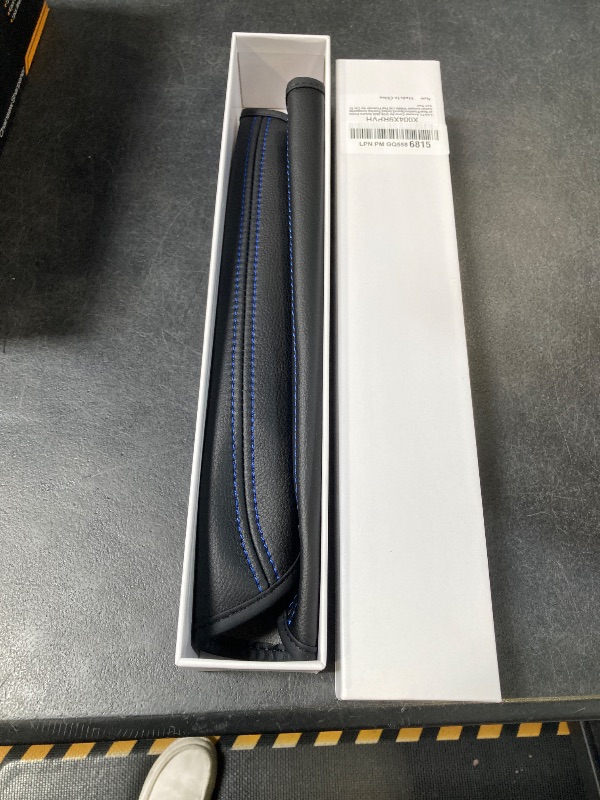 View 2 of LANTU Armrest Cover for 2025-2026 Subaru Forester Accessories Center Console Middle Lid Pad Protector-Not for 2026+Touring/Wilderness/Premium (Thin Black w/Blue Stripes)