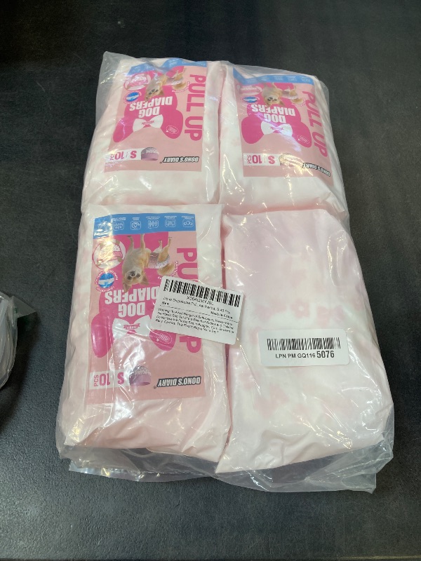 Photo 1 of Dono Disposable Pull It Up Female Dog Diapers, 360° Stretchy Waist Puppy Diapers, Super-Absorbent Doggie Diapers with Rapid-Dry Technology Leak-Proof Design for Doggy in Heat Period, S 40 Pcs