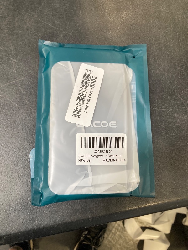 Photo 1 of CACOE Magnetic Case for iPhone 13 & iPhone 14 6.1 inch-Compatible with MagSafe & Magnetic Car Phone Mount,Not Yellowing Anti-Scratch (Dark Blue)
