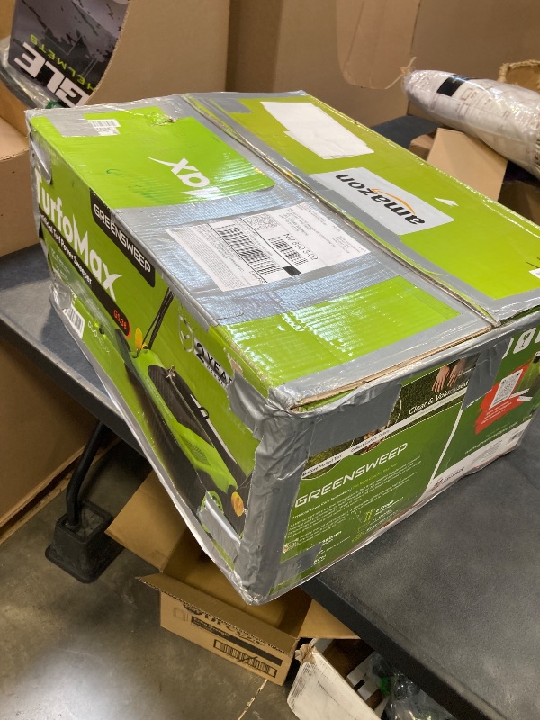 Photo 1 of GreenSweep TurfoMax 2025 | Artificial Grass Electric Turf Sweeper, 5 Adjustable Height Settings, Foldable Handle, Collection Bag Included, Restores Flattened Turf & Removes Debris