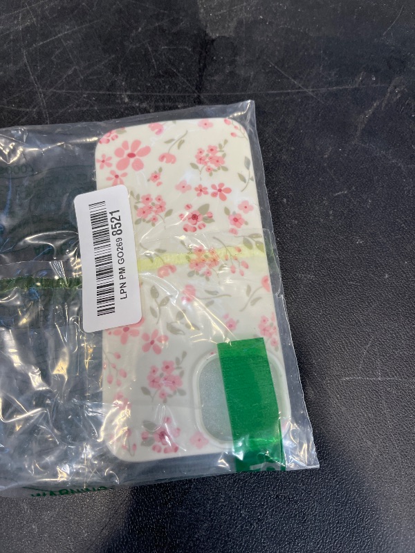 Photo 1 of QLTYPRI for iPhone 14 Case, Cute Pink Floral Flower Pattern Aesthetic Phone Case, Raised Camera Protection Soft Slim TPU Shockproof Protective Phone Cover for Girls Women - Pink