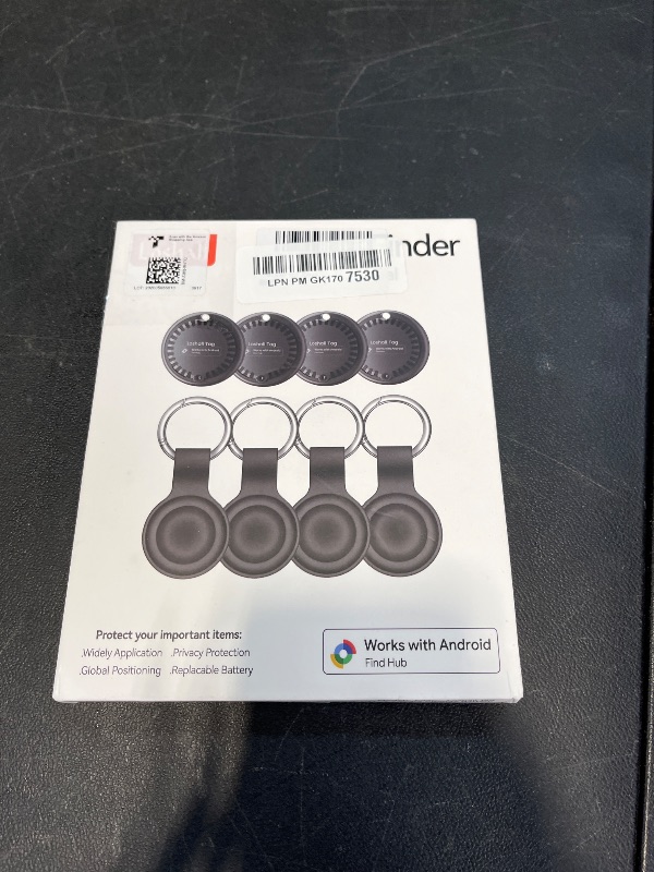 Photo 1 of Air Tags for Android,Air Tags-4 Pack Android,2 Year Battery Life,Air Tracker Tags with 4 Case,Google Find Trackers for Google'S Find Hub App,IP65 Waterproof Luggage Tracker for Keys