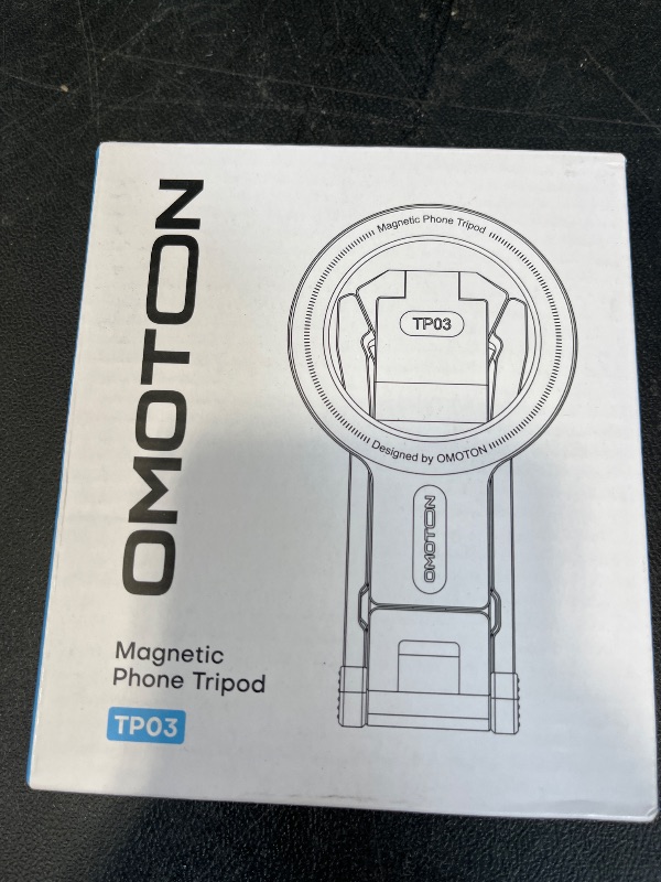 Photo 1 of OMOTON TP02 360°Rotating for Magsafe Tripod, Adjustable Aluminum Magnetic Phone