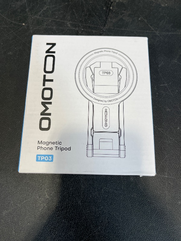 Photo 1 of OMOTON TP02 360°Rotating for Magsafe Tripod, Adjustable Aluminum Magnetic Phone