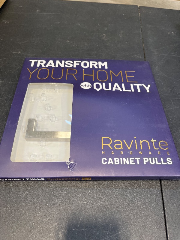 Photo 1 of Ravinte 1 Pack Cabinet Handles Square Cabinets Cupboard Handles Brushed Nickel Drawer Pulls Stainless Steel Kitchen Cabinet Pulls Cabinet Hardware Drawer Handles 5 inch Hole Center
