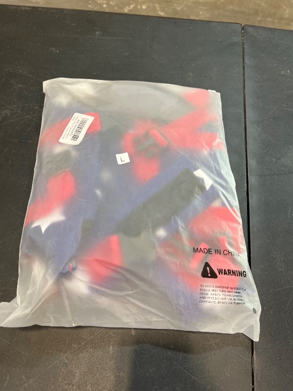 Photo 1 of Malier Dog Life Jacket, High Buoyancy Shark Swimsuit, Ripstop American Flag, Medium, Red & Dark Blue