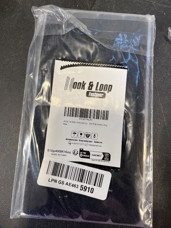 View 2 of Art3d 16 Sets Hook and Loop Tape Sticky Back,1 in.x 4 in. Double-Sided Command Adhesive Strip Heavy Duty