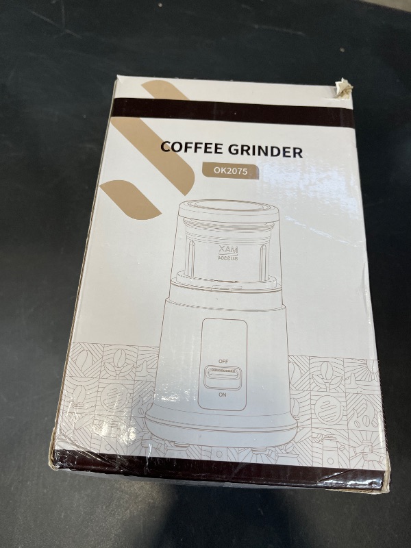 Photo 1 of SHARDOR One Touch Coffee Grinder Electric, Spice, Herb, For Coffee Bean Spices and Seeds with 1 Removable Stainless Steel Bowl, Dry Grinder, Black