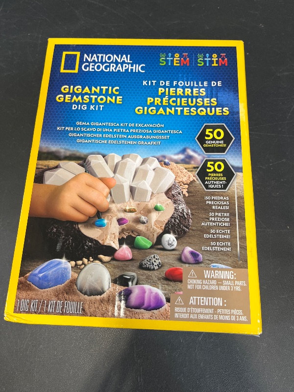 Photo 1 of National Geographic Gigantic Gemstone Dig Kit with 50 Real Gemstones