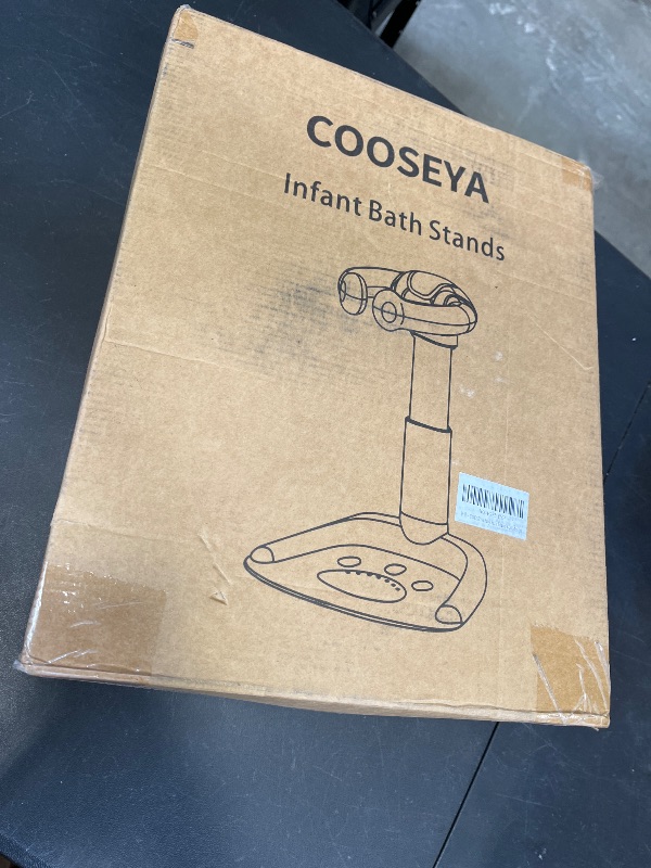 Photo 1 of COOSEYA Baby Bath with Shower Stand Support|Anti-Pinch Soporte para Bañera de Bebé Adjustable Shower Tower and Anti-Slip for Toddler Standing Up Themselves,Ideal Gift for Infants 6-36 Months