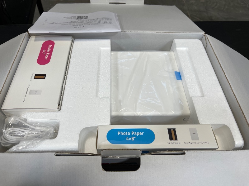 Photo 1 of Liene PixCut S1 Inspire Kit - All-in-One Color Sticker Printer & Cutting Machine, Thermal Dye-Sublimation Photo Printer, 300 DPI, Color Label Maker with 180 Sheets (36 Photo + 144 Sticker Paper)