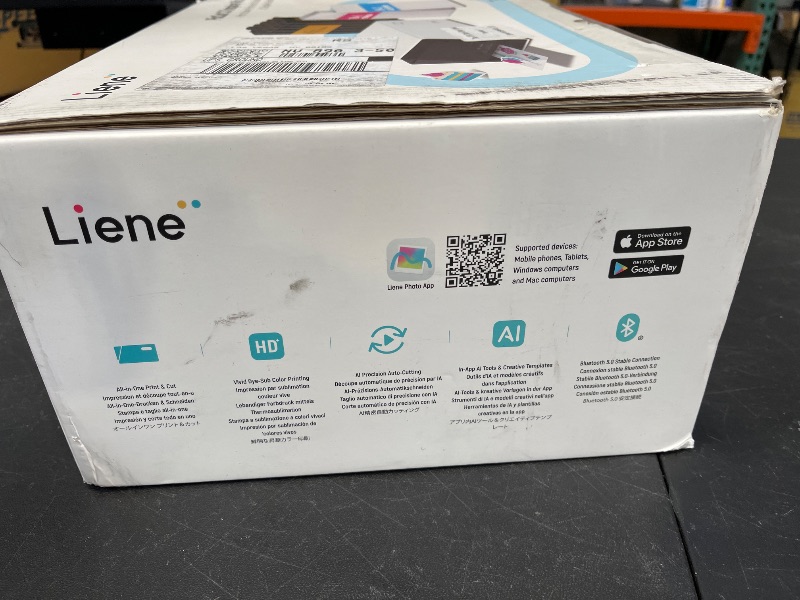 Photo 1 of Liene PixCut S1 Inspire Kit - All-in-One Color Sticker Printer & Cutting Machine, Thermal Dye-Sublimation Photo Printer, 300 DPI, Color Label Maker with 180 Sheets (36 Photo + 144 Sticker Paper)