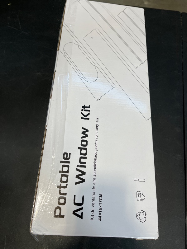 Photo 1 of Portable AC Window Vent Kit 5.1" Air Conditioner Window Seal Panel Hose Kit