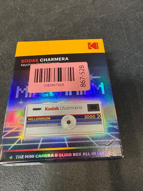 Photo 1 of KODAK CHARMERA Keychain Digital Camera Blind Box Millennium Single Box (1PC),Mini Camera,Digicam,Video Recording,Bag Charm,1.6 Megapixels,Micro SD Card Slot,for Beginners Teens&Adults