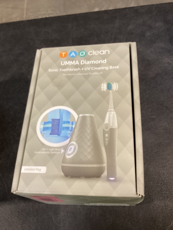 Photo 1 of TAO Clean UV Sanitizing Sonic Toothbrush and Cleaning Station, Electric Toothbrush, Dual Speed Setting, Sandstone
